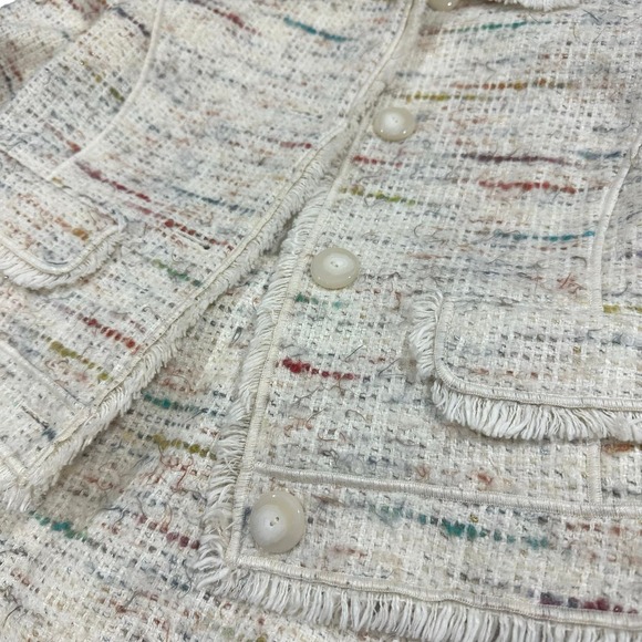 Worth NY Tweed and Glitter Blazer and Skirt Suit Set - Picture 3 of 8